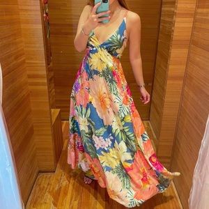 NWT FarmRio Chita Patch Maxi Dress